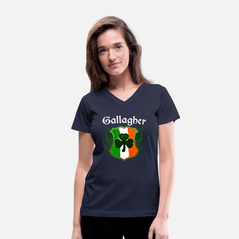 Gallagher Irish Surname Ireland Flag Shield