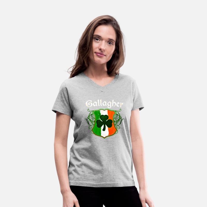 Gallagher Irish Surname Ireland Flag Shield