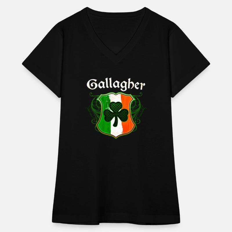 Gallagher Irish Surname Ireland Flag Shield