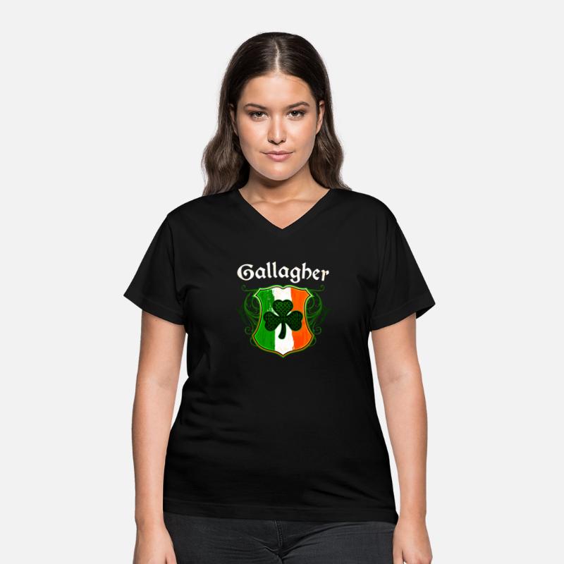 Gallagher Irish Surname Ireland Flag Shield