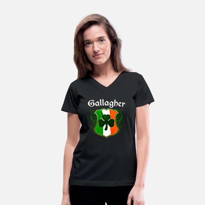 Gallagher Irish Surname Ireland Flag Shield