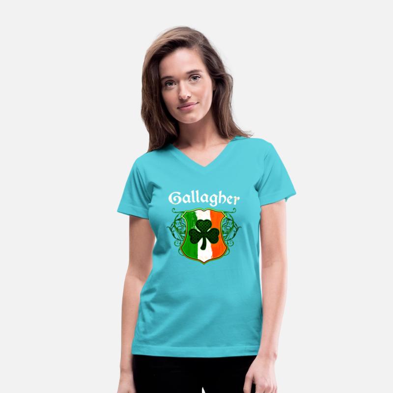 Gallagher Irish Surname Ireland Flag Shield