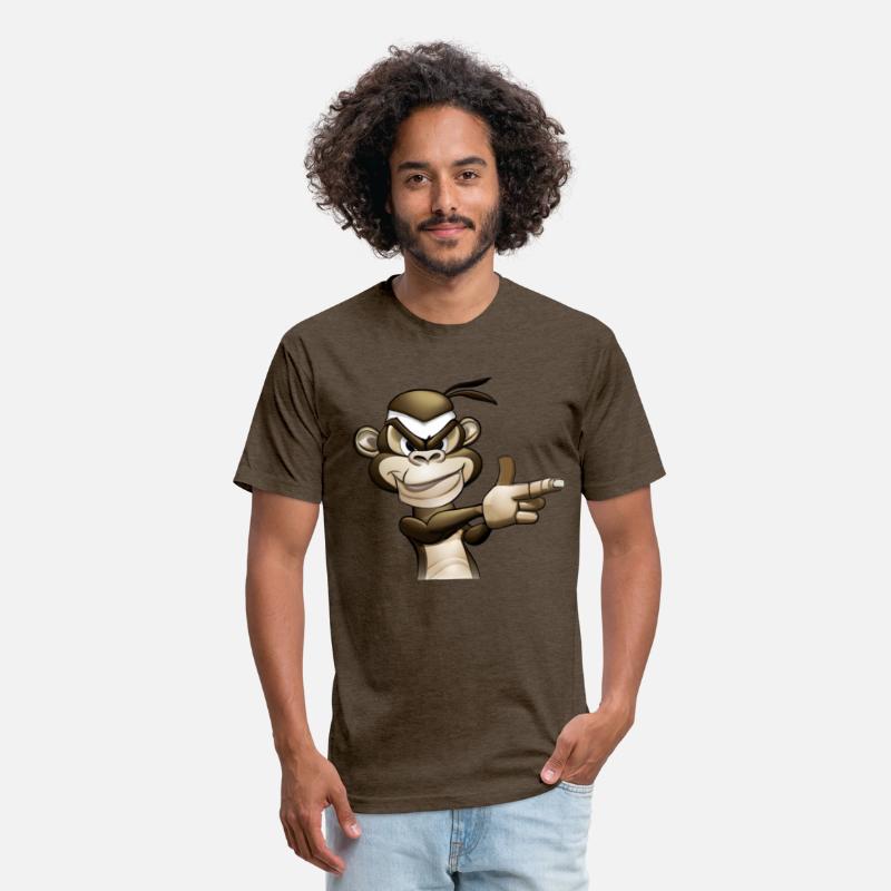 Gangster Monkey Graffity Handgun T-Shirt