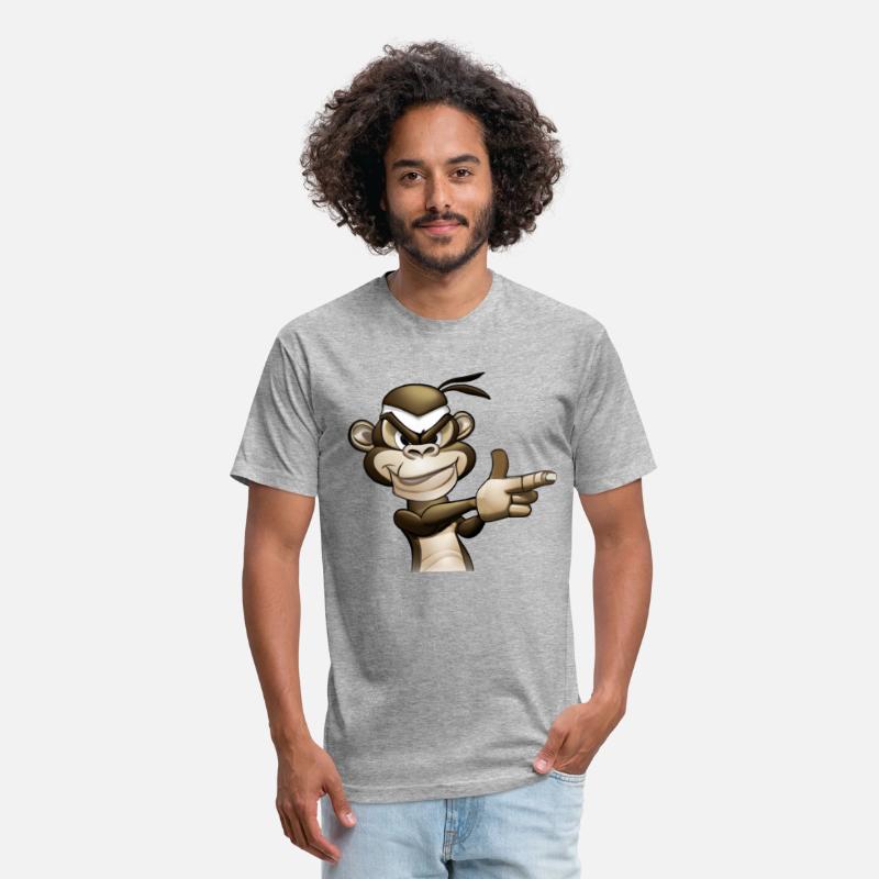 Gangster Monkey Graffity Handgun T-Shirt