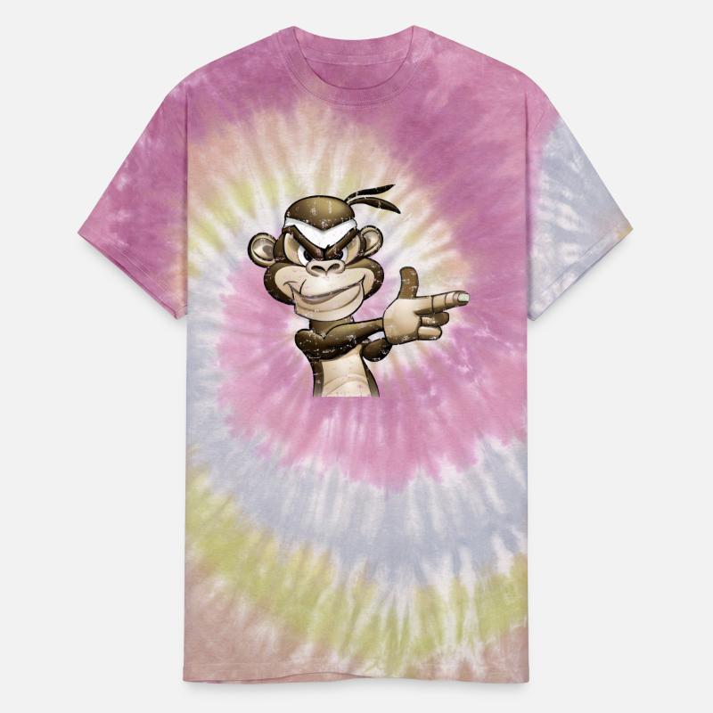Gangster Monkey Graffity Handgun T-Shirt