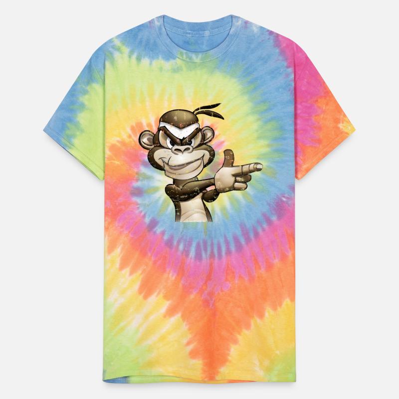 Gangster Monkey Graffity Handgun T-Shirt