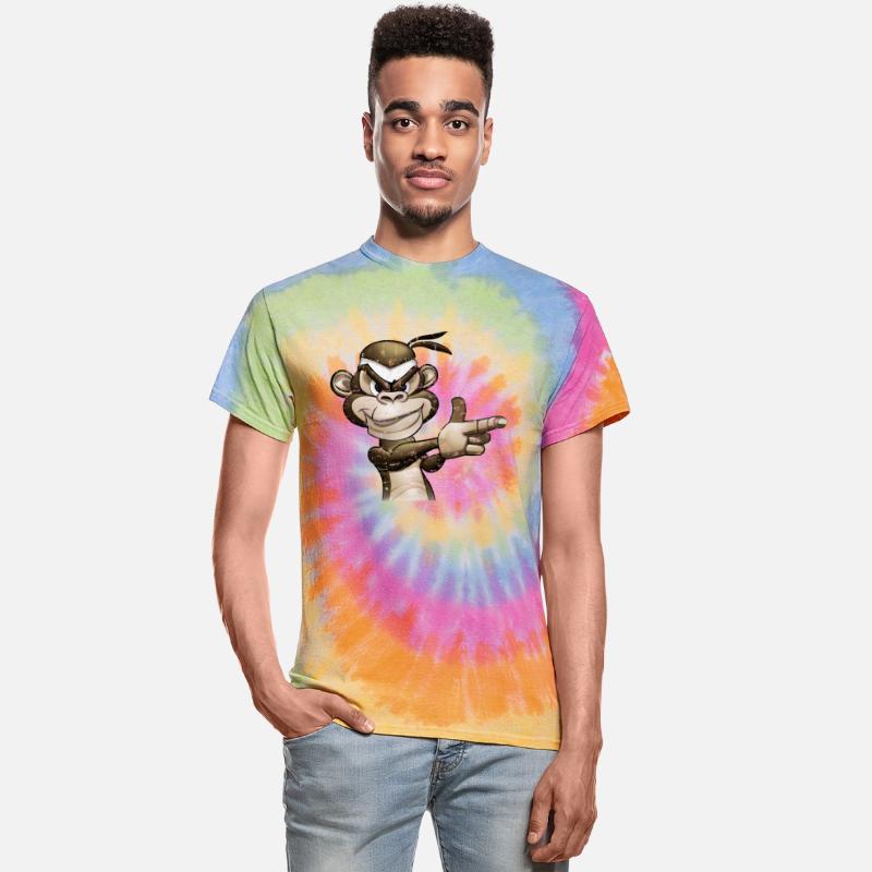 Gangster Monkey Graffity Handgun T-Shirt