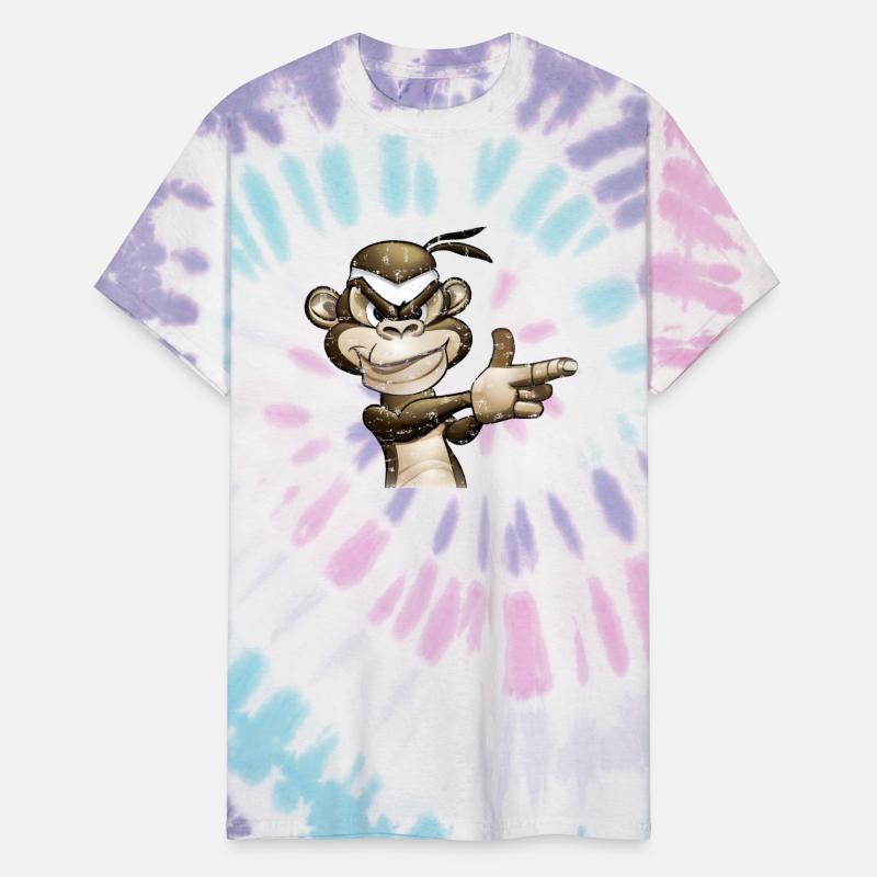 Gangster Monkey Graffity Handgun T-Shirt