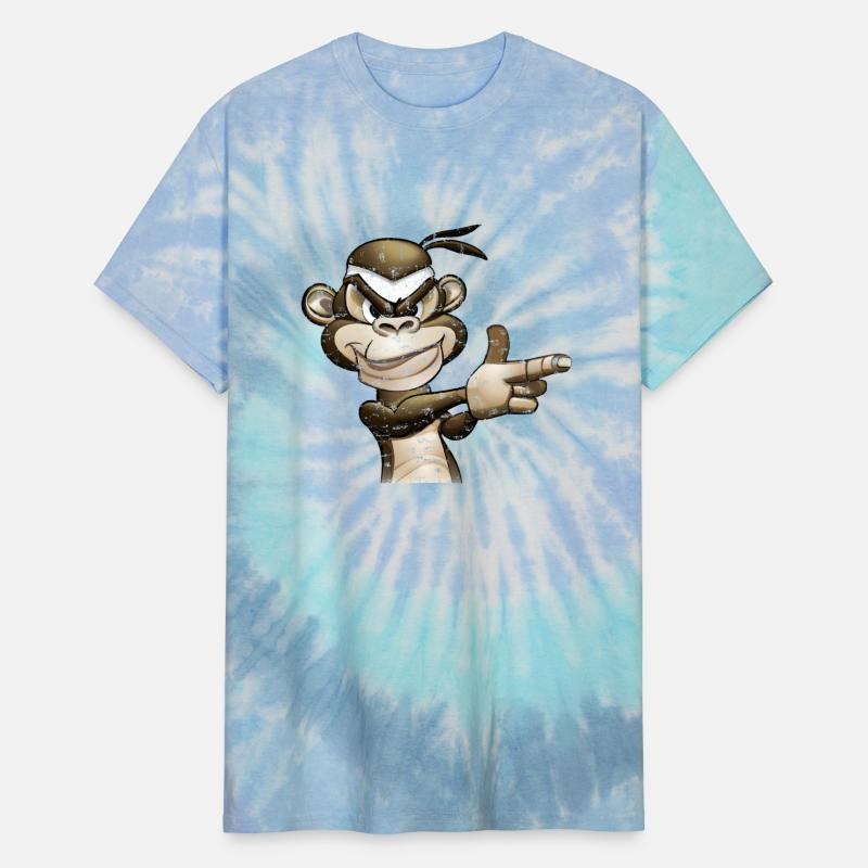 Gangster Monkey Graffity Handgun T-Shirt