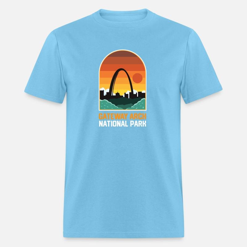 Gateway Arch National Park Retro Style