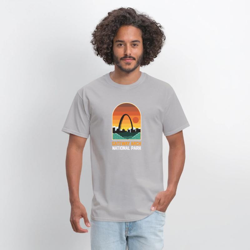 Gateway Arch National Park Retro Style