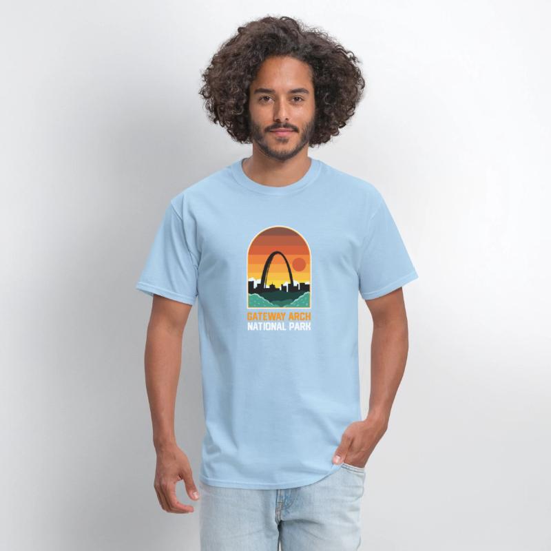 Gateway Arch National Park Retro Style