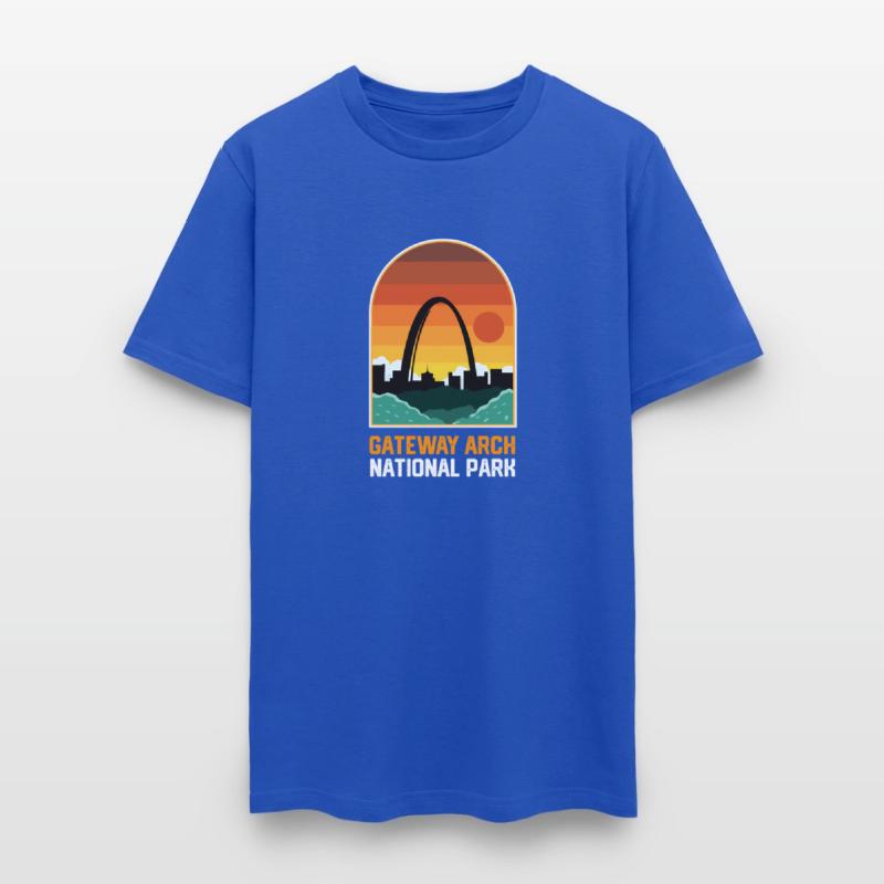 Gateway Arch National Park Retro Style