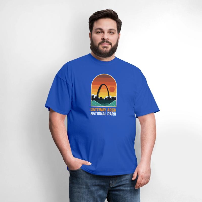 Gateway Arch National Park Retro Style