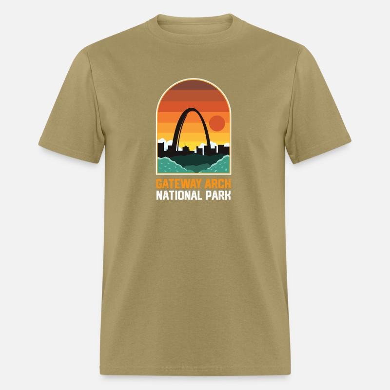 Gateway Arch National Park Retro Style