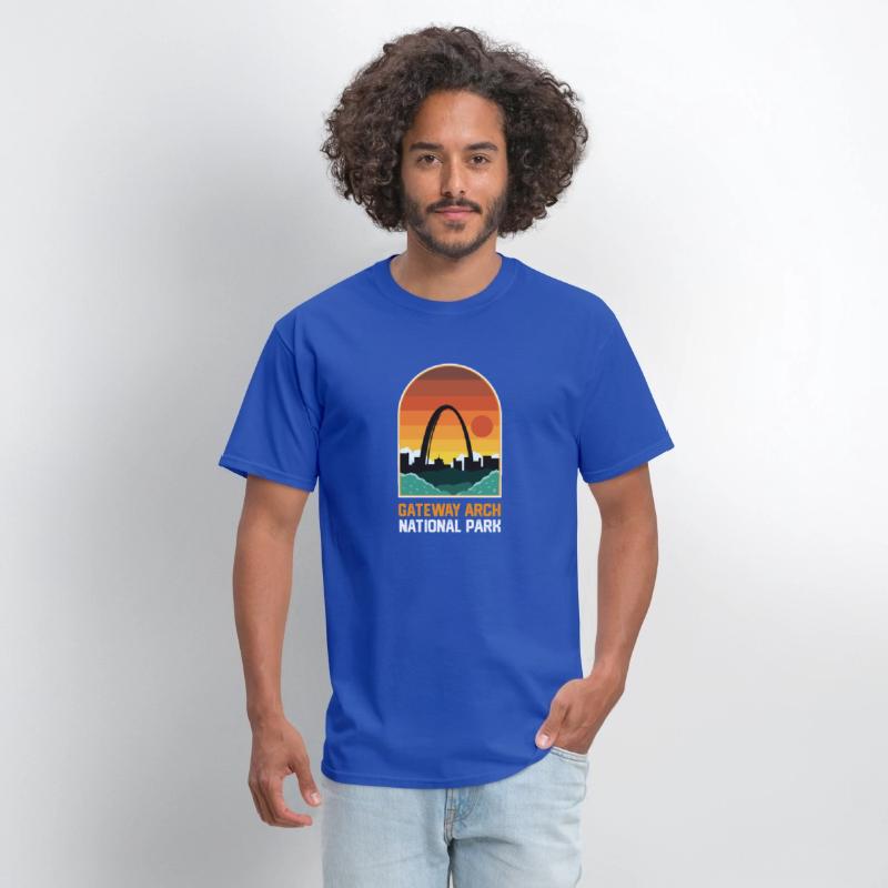 Gateway Arch National Park Retro Style