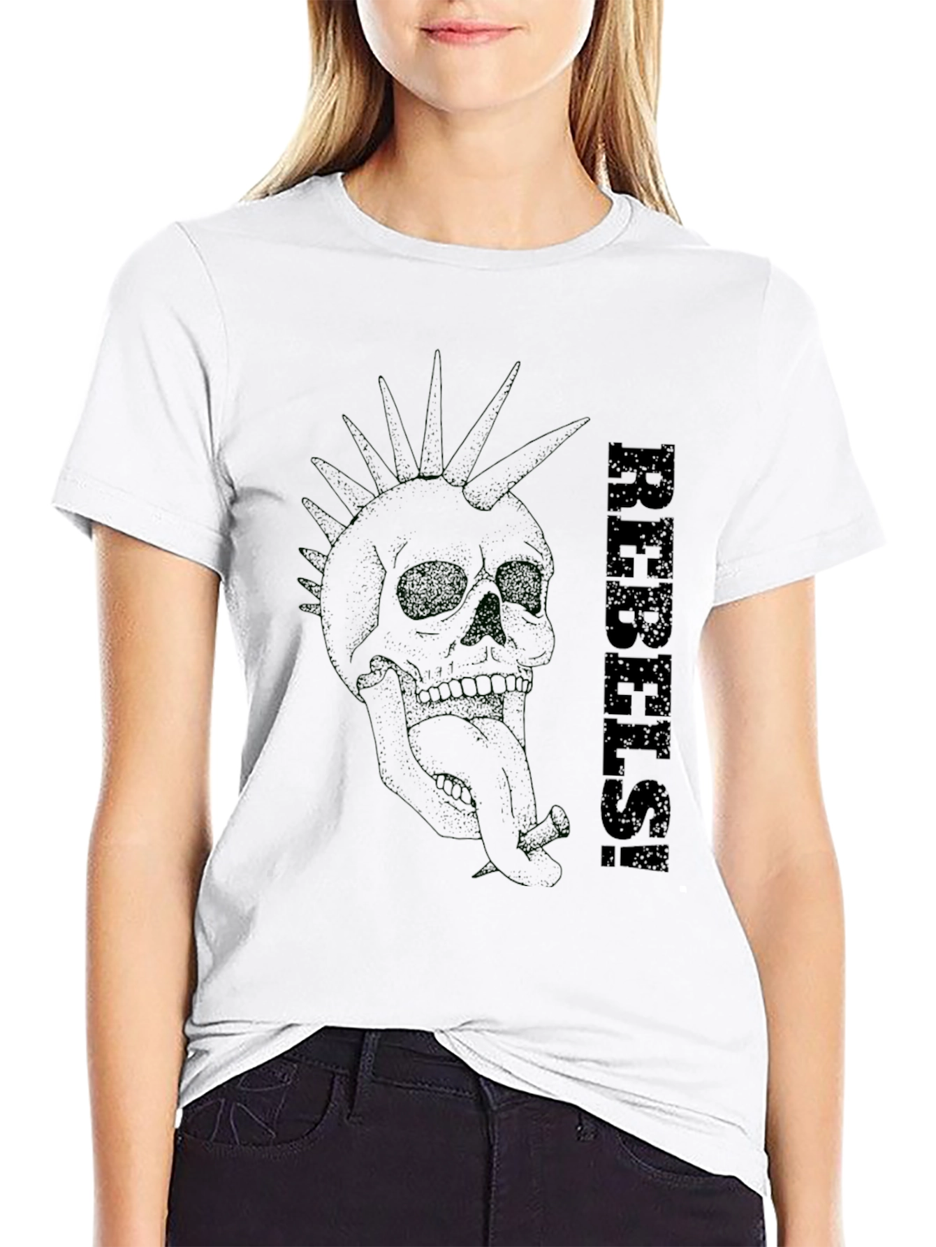Rebel Skull Punk T-Shirt
