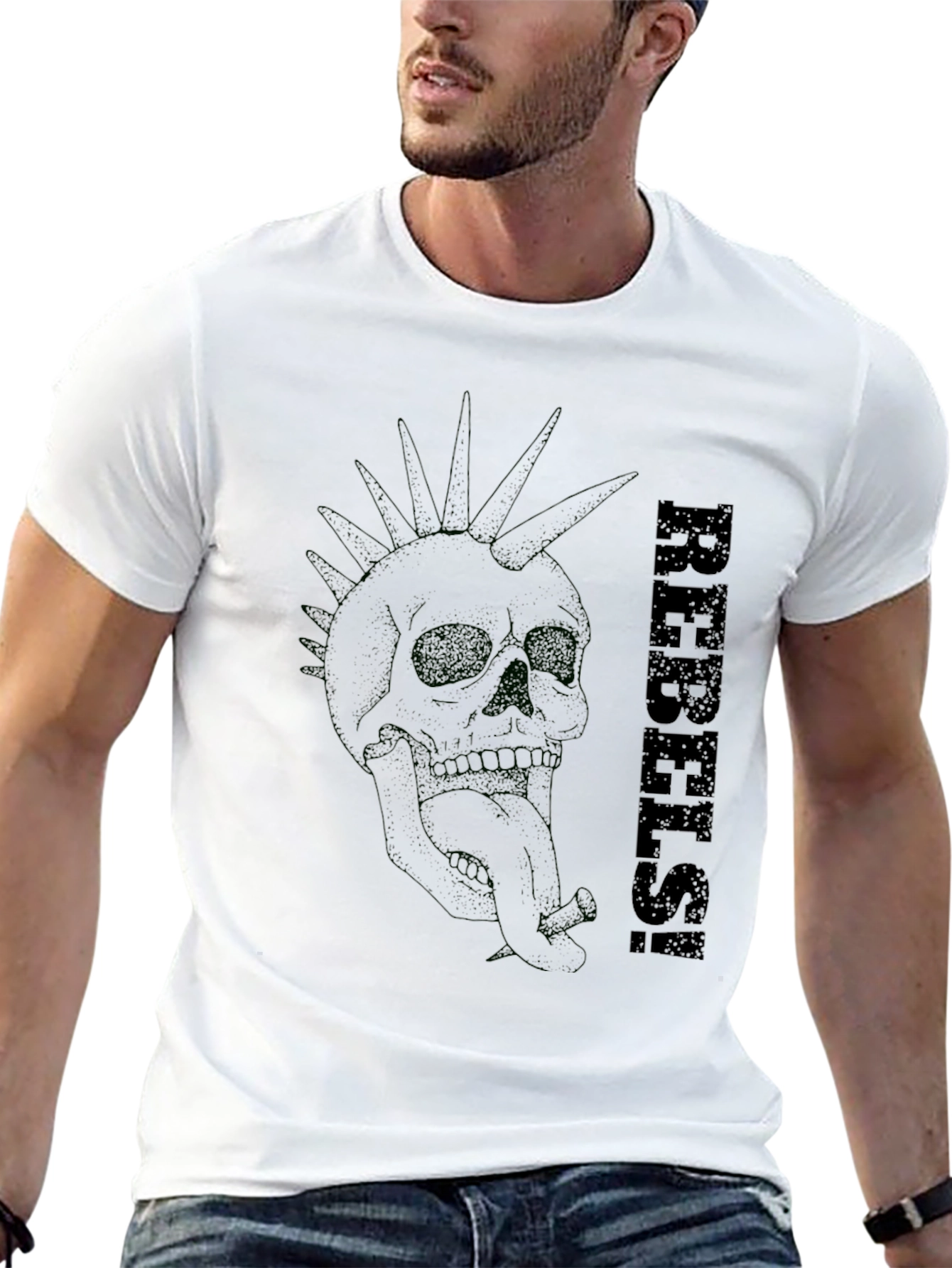 Rebel Skull Punk T-Shirt