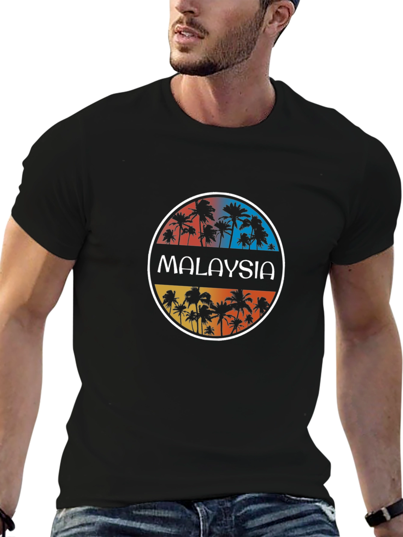 Malaysia Palm Tree T-Shirt - Tropical Vacation Tee
