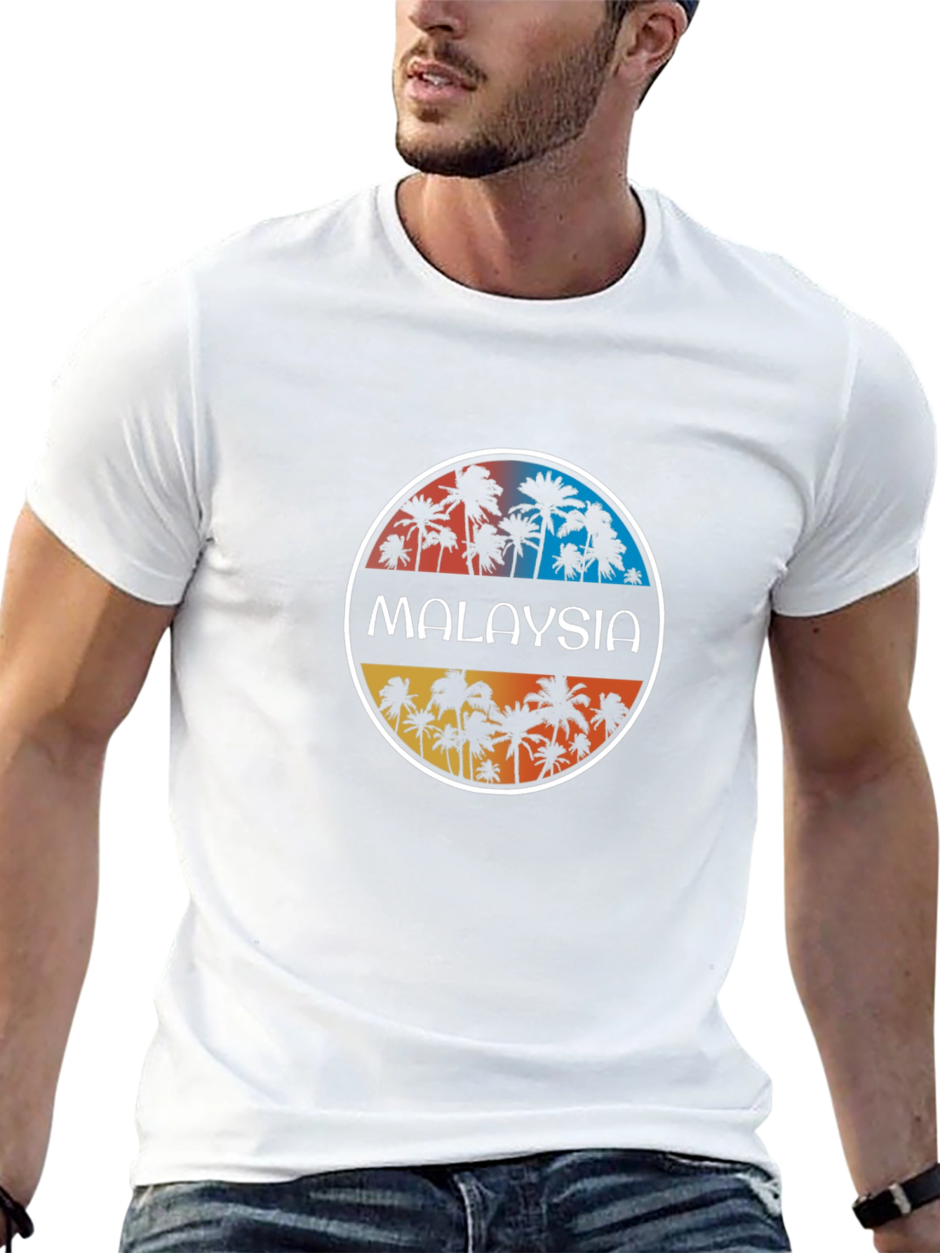 Malaysia Palm Tree T-Shirt - Tropical Vacation Tee