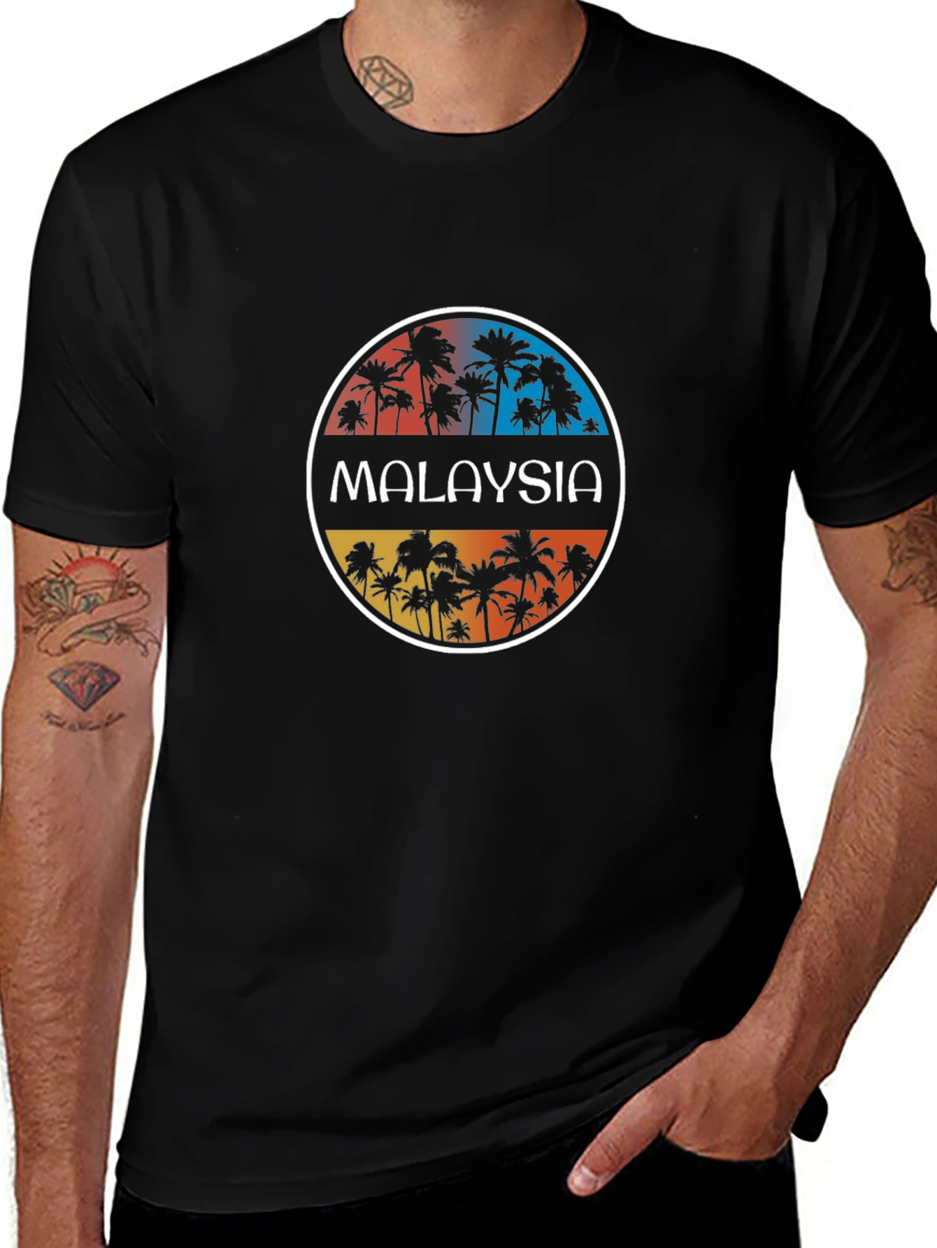 Malaysia Palm Tree T-Shirt - Tropical Vacation Tee
