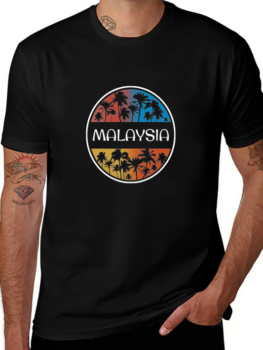 Malaysia Palm Tree T-Shirt - Tropical Vacation Tee