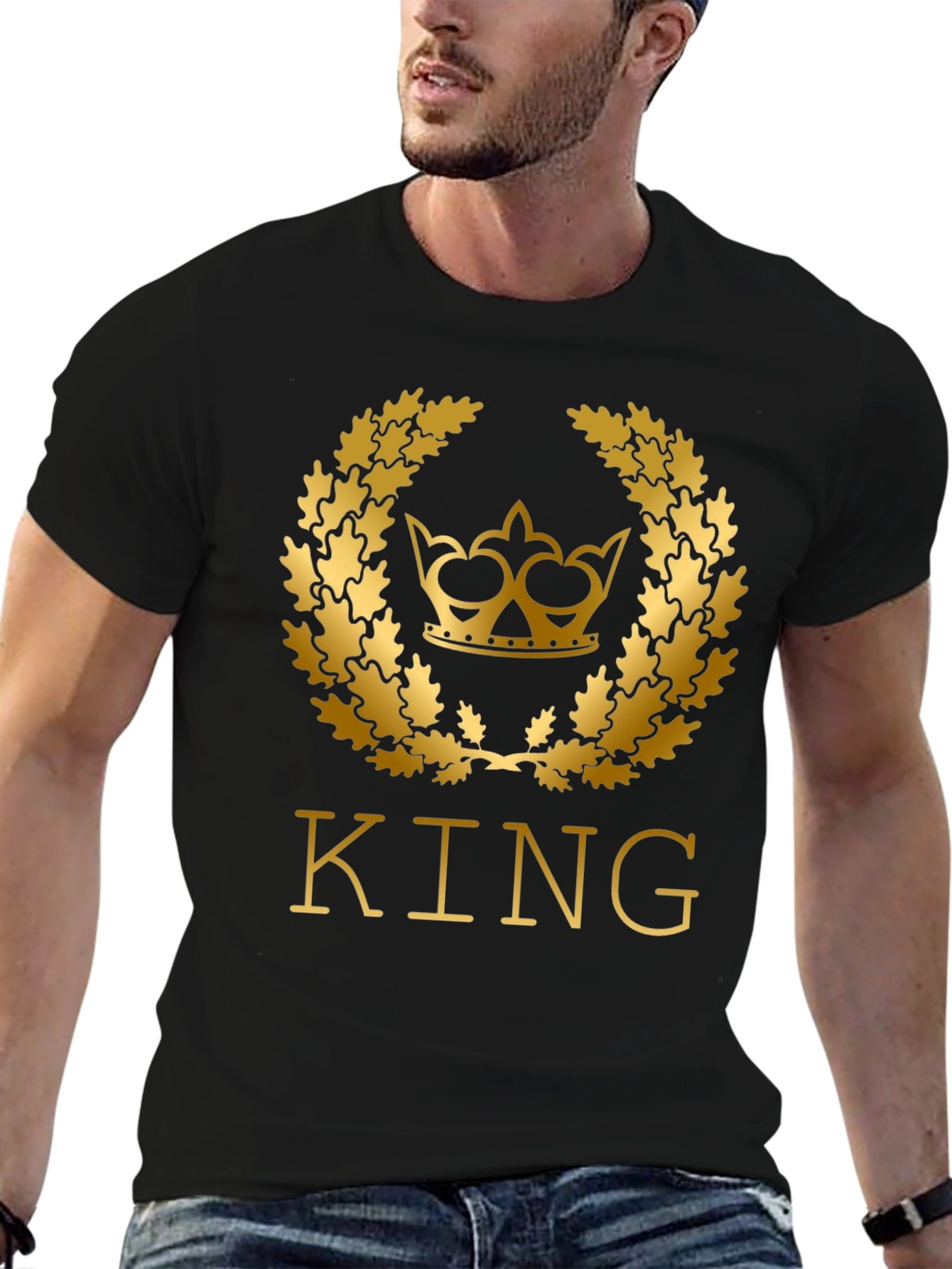 King Crown Graphic Tee - Premium Cotton Blend