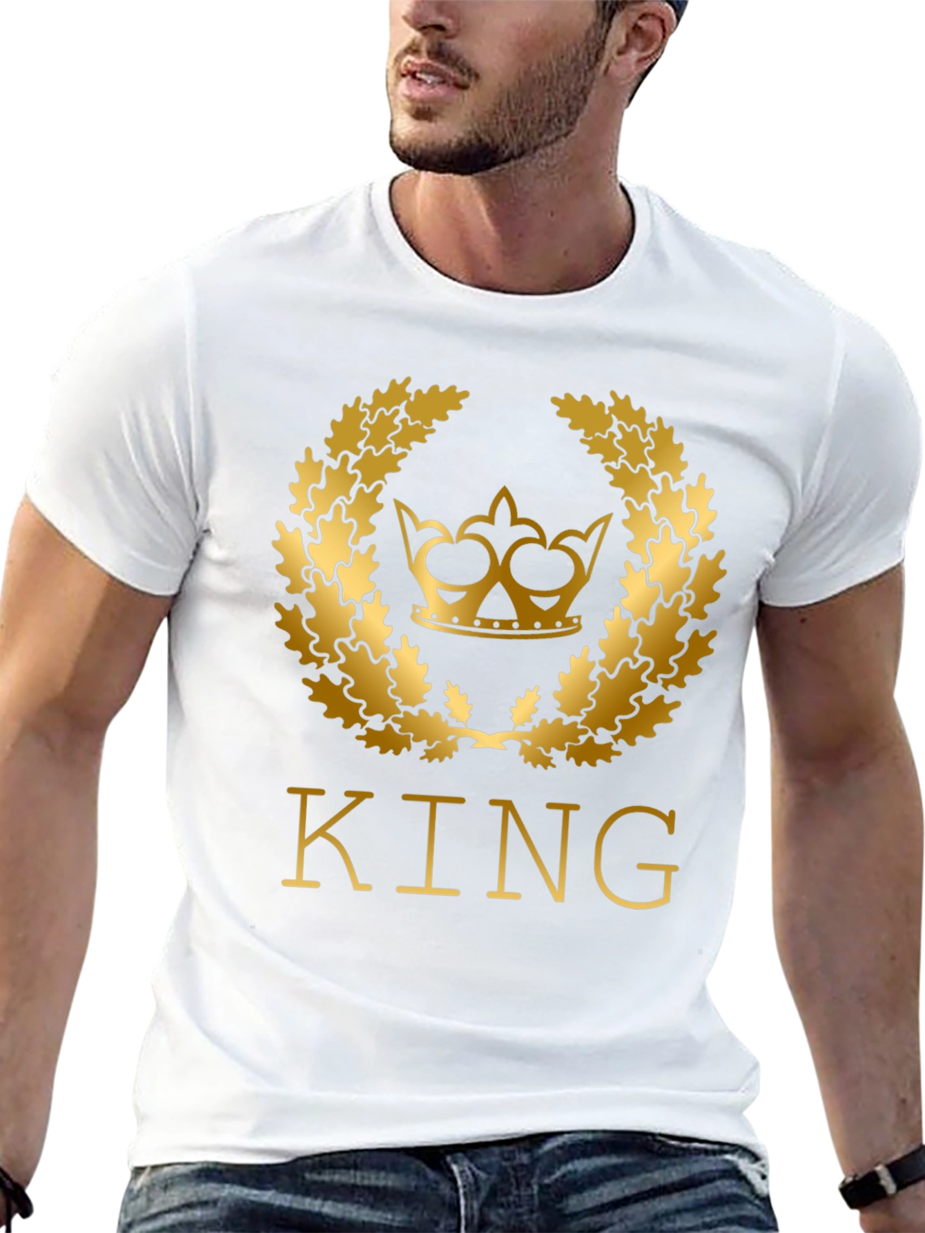King Crown Graphic Tee - Premium Cotton Blend