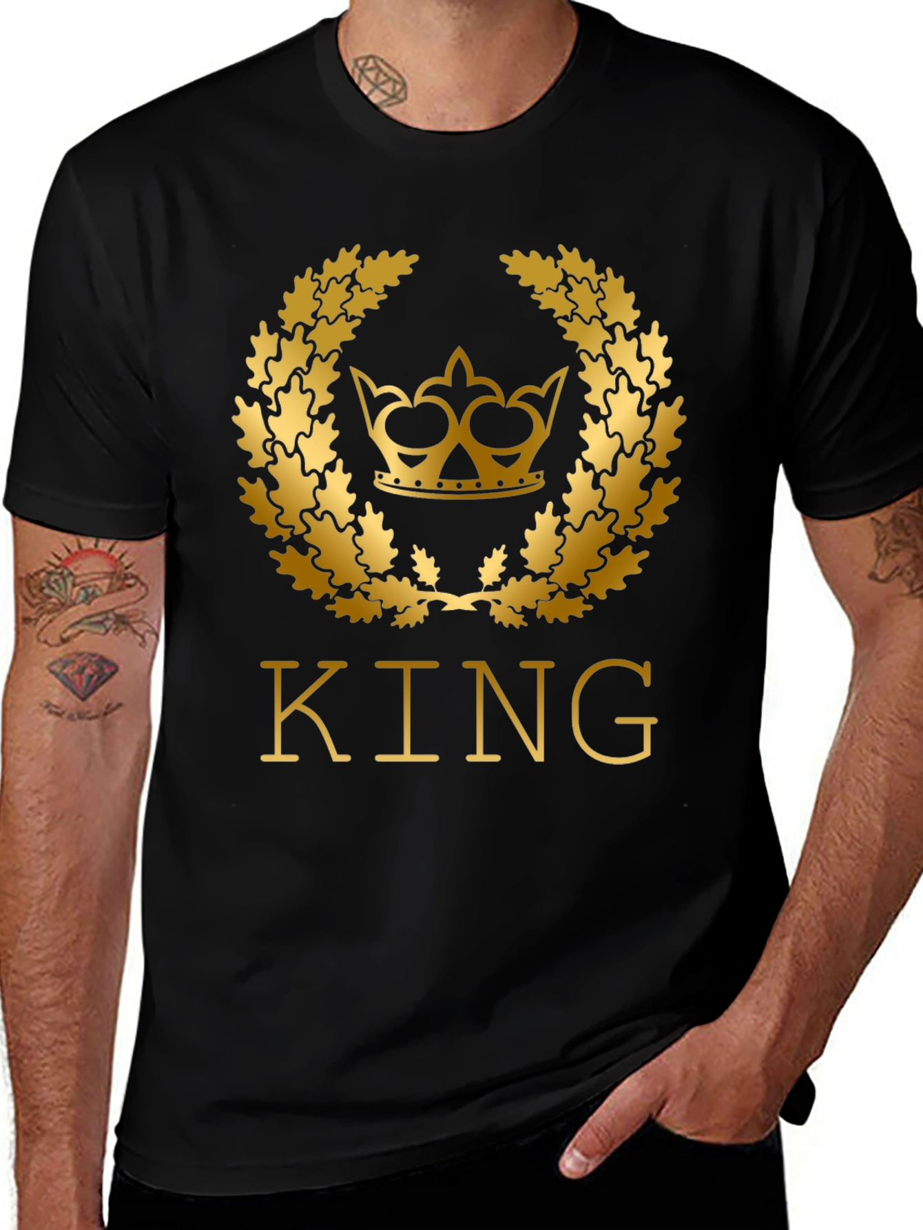 King Crown Graphic Tee - Premium Cotton Blend