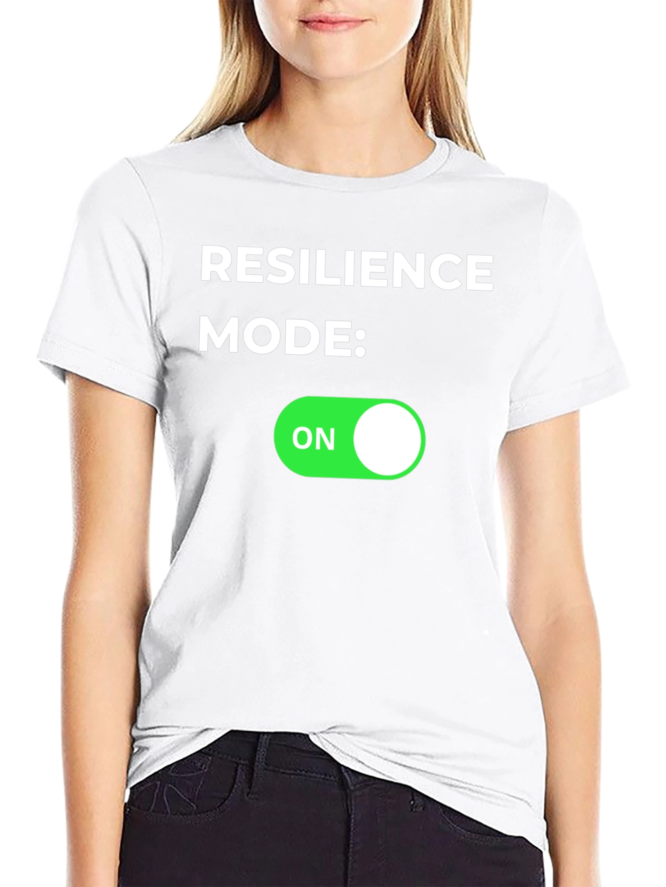 Resilience Mode ON Black T-Shirt