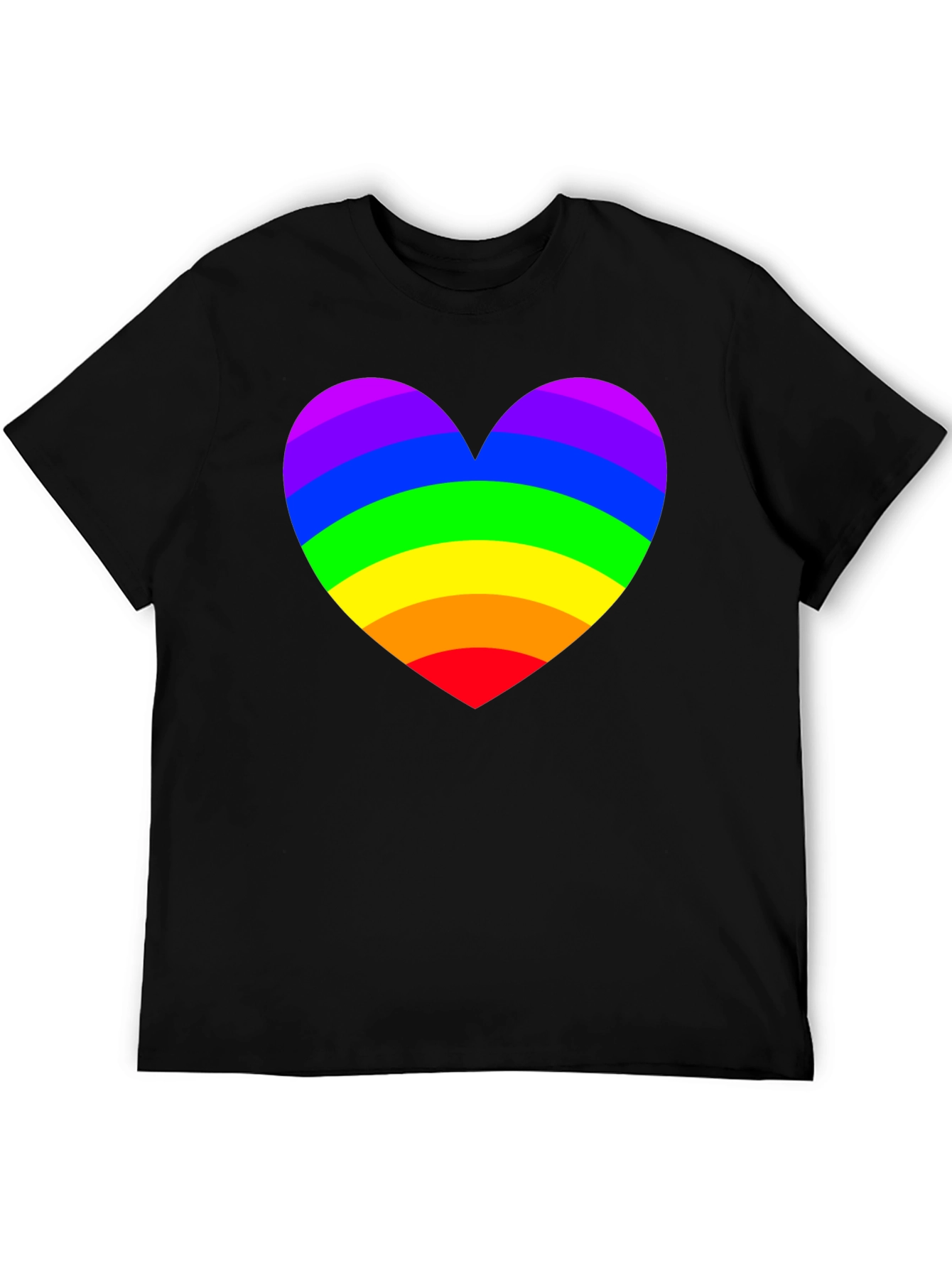 Rainbow Heart Pride T-Shirt - Soft Cotton Blend