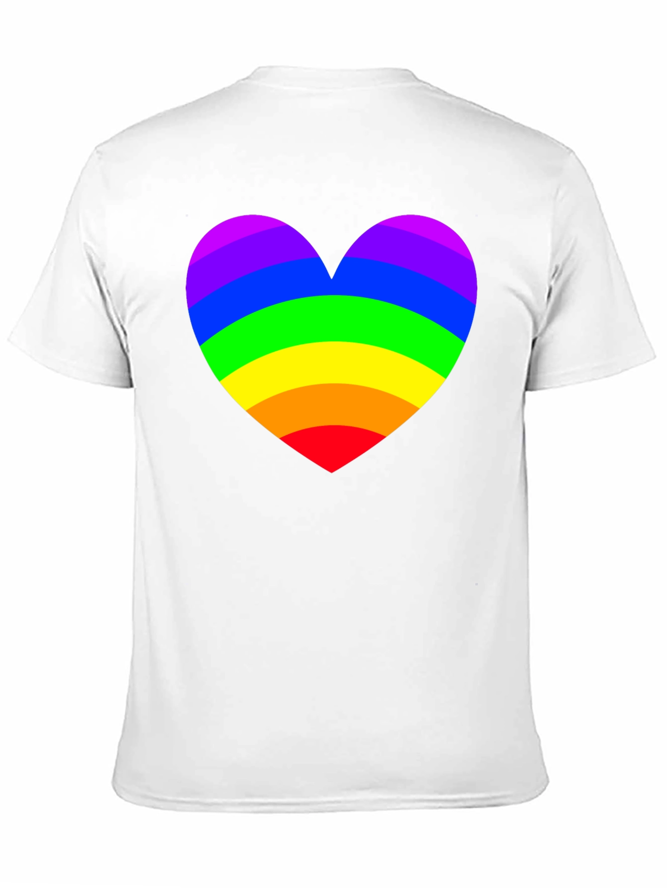 Rainbow Heart Pride T-Shirt - Soft Cotton Blend