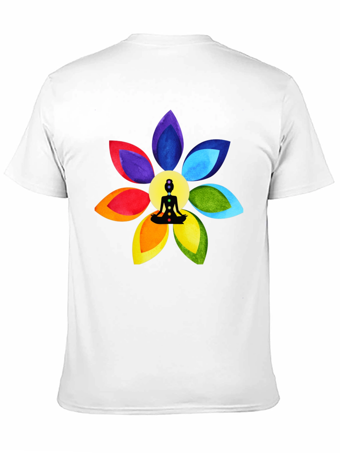 Chakra Flower Meditation T-Shirt - Spiritual Design