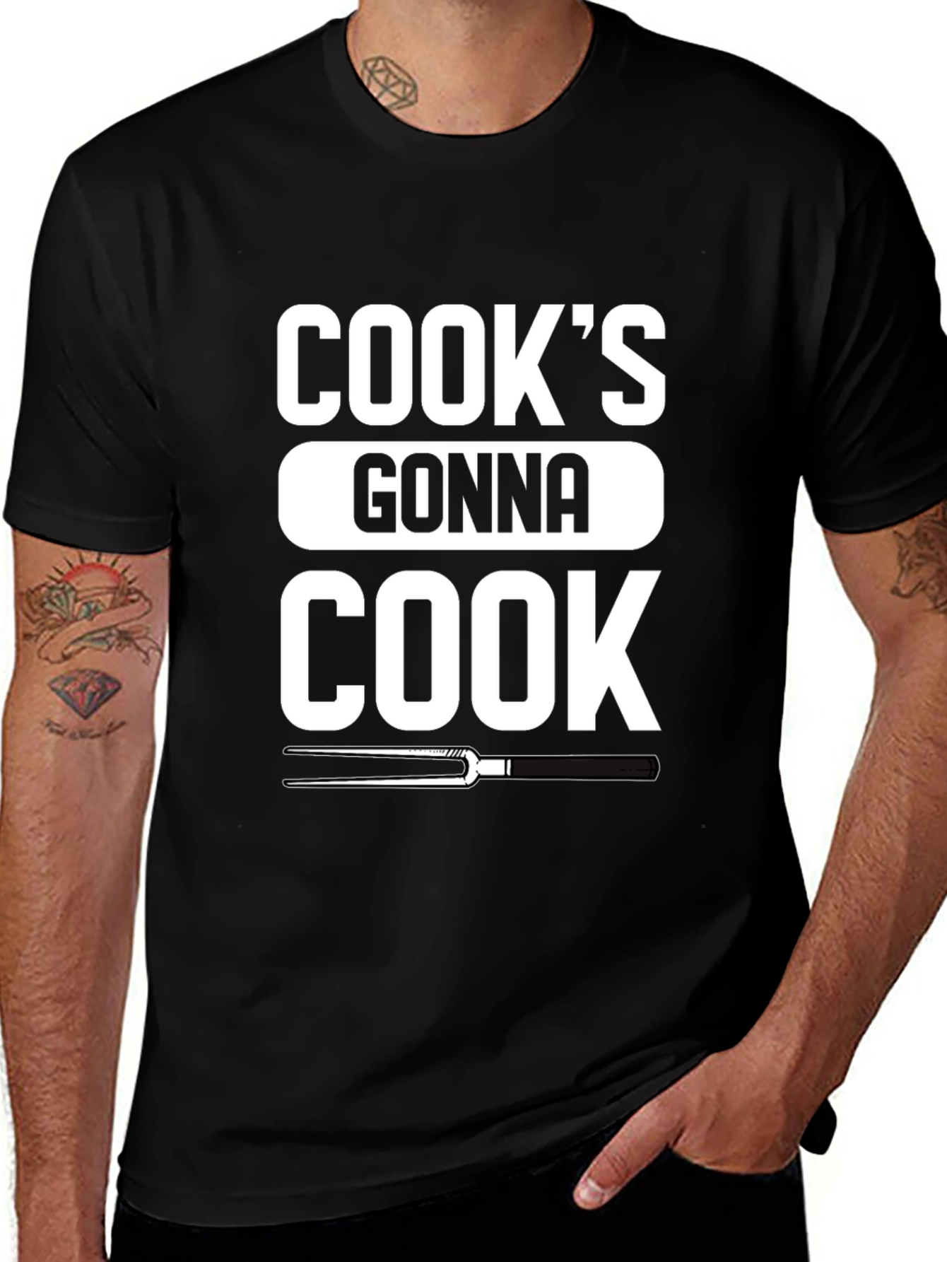 Cooks Gonna Cook Graphic T-Shirt - BBQ Grill Master