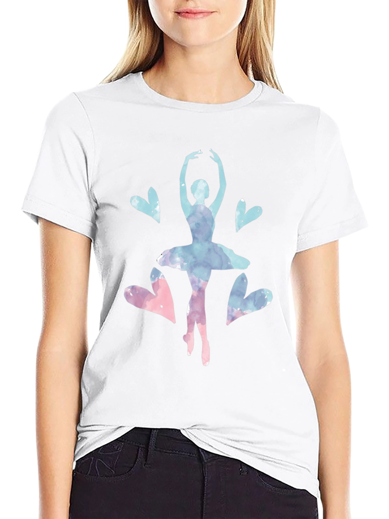 Ballerina Heart T-Shirt - Dance Lover Tee