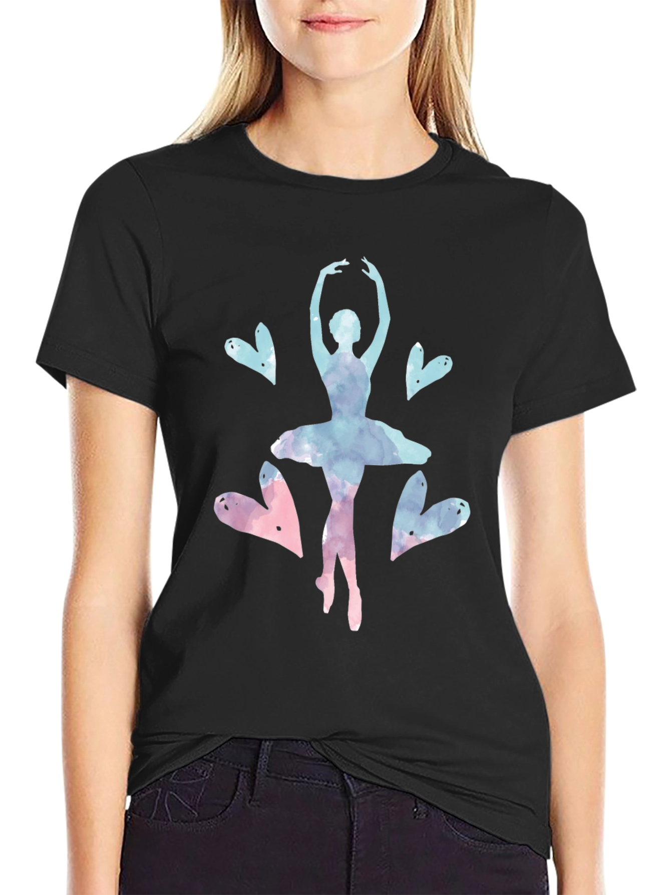 Ballerina Heart T-Shirt - Dance Lover Tee