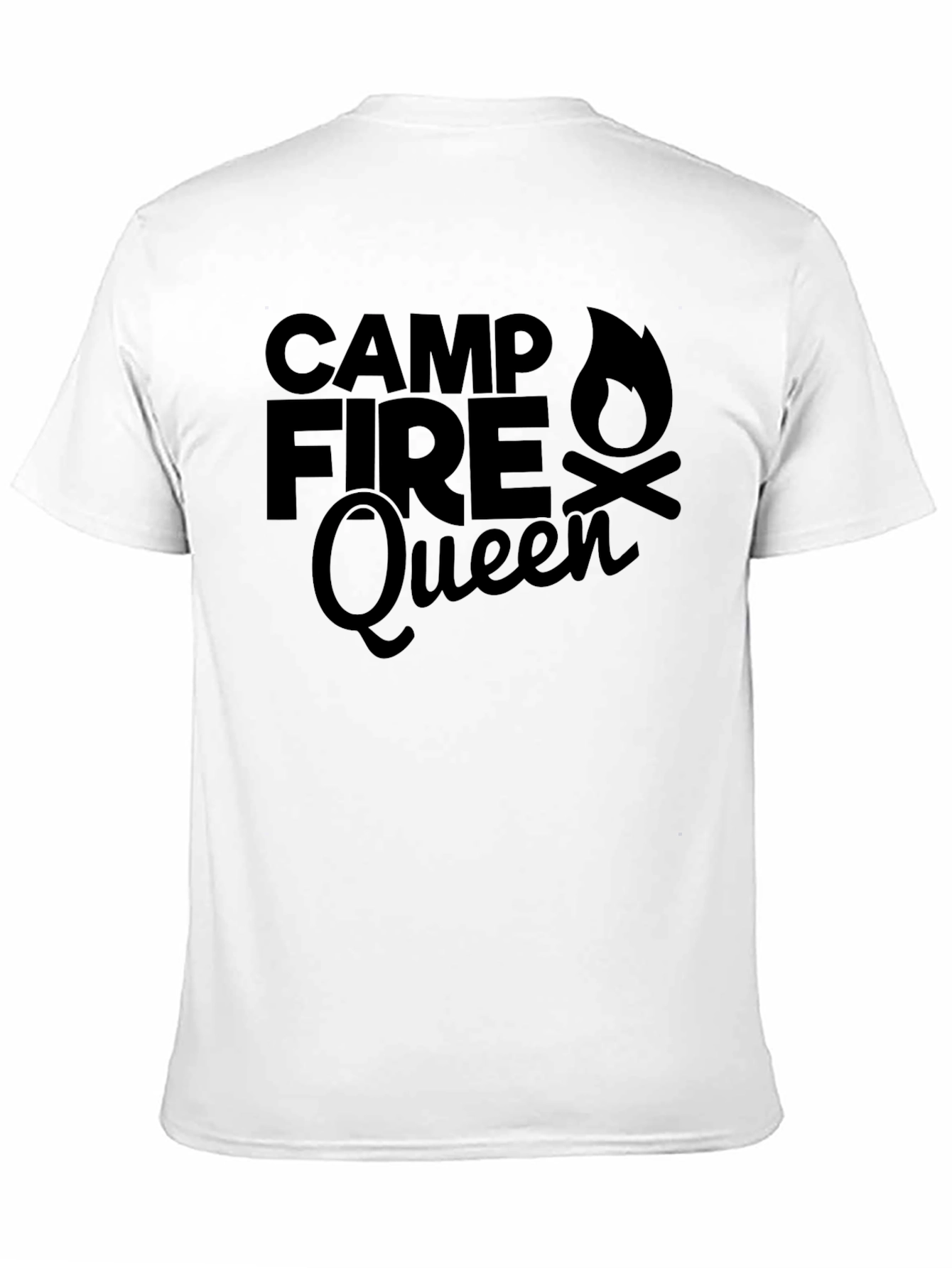Campfire Queen Graphic T-Shirt - Outdoor Adventure Tee