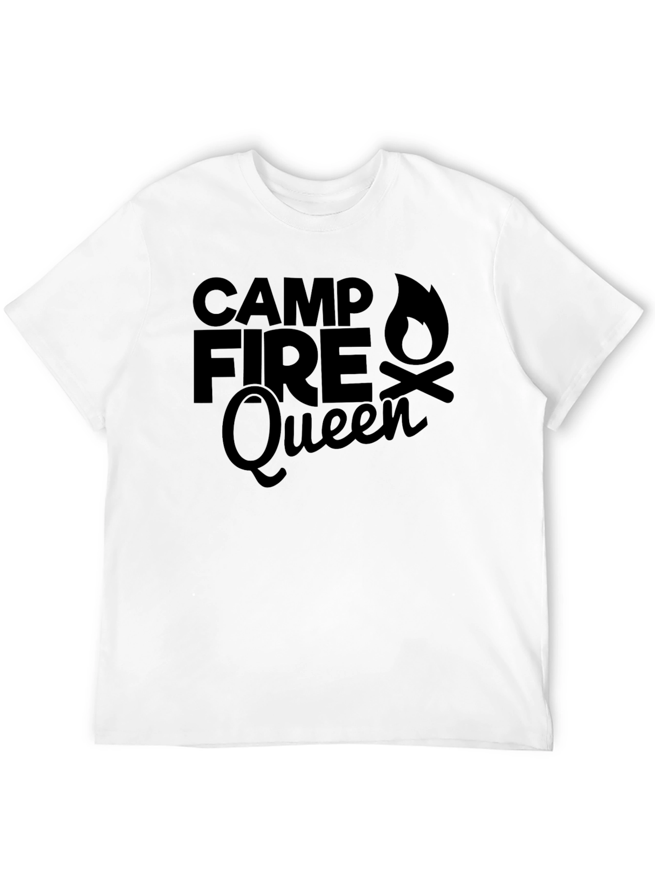 Campfire Queen Graphic T-Shirt - Outdoor Adventure Tee