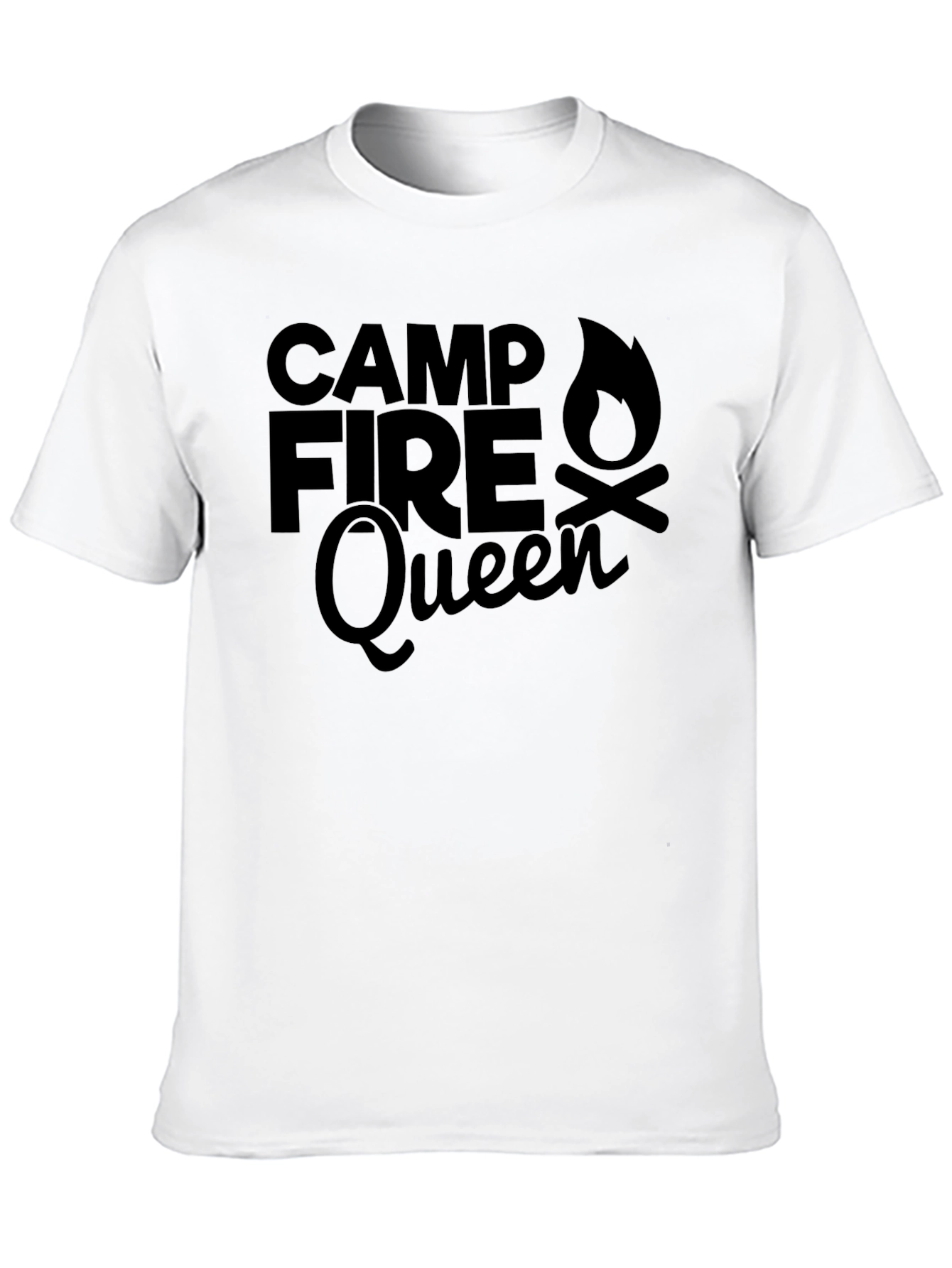 Campfire Queen Graphic T-Shirt - Outdoor Adventure Tee