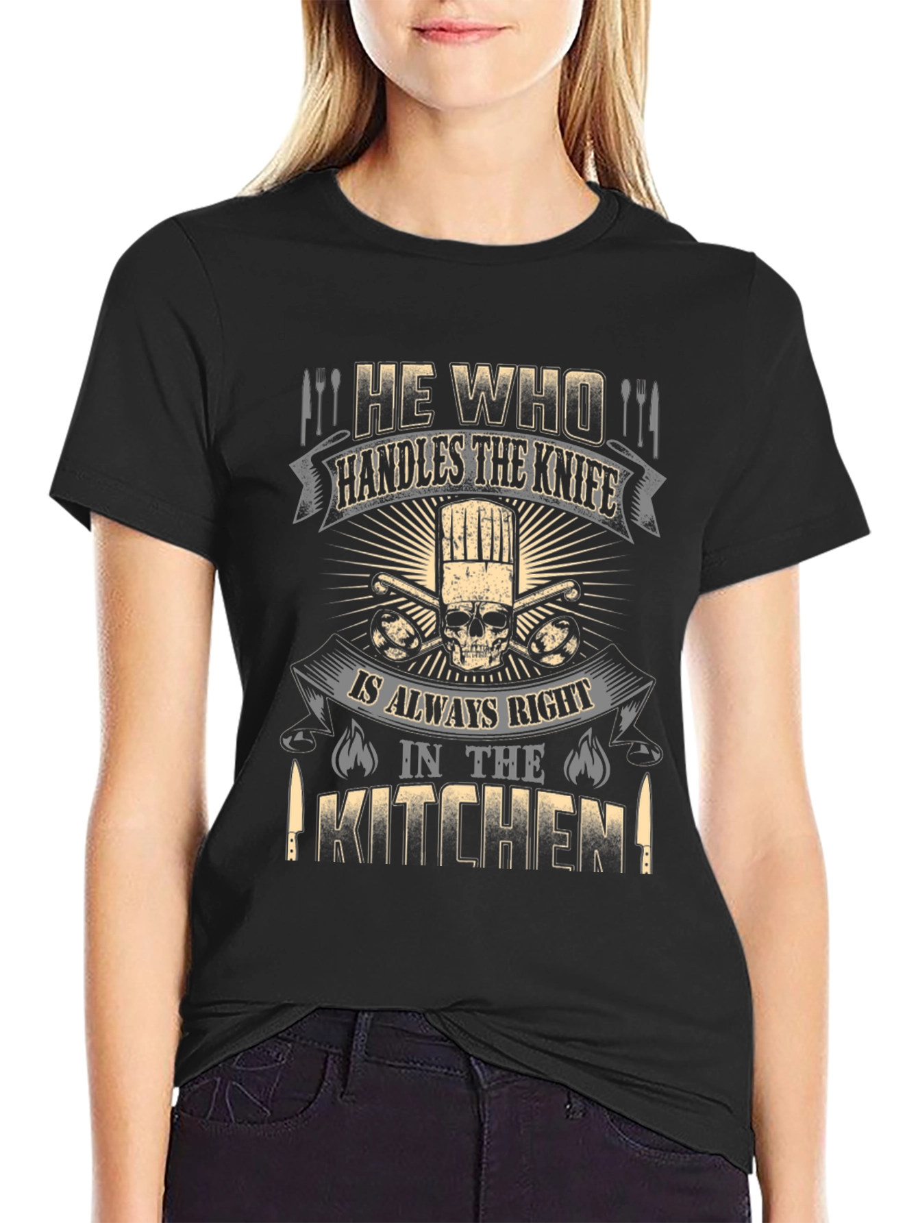 Chef Skull T-Shirt - Kitchen Master