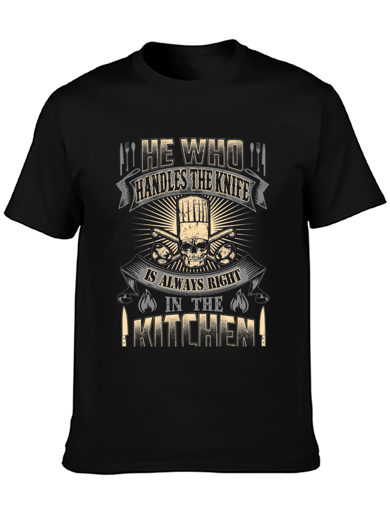 Chef Skull T-Shirt - Kitchen Master