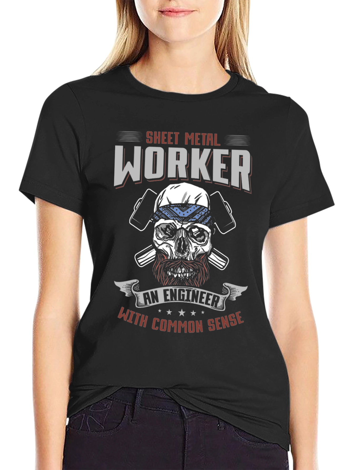 Sheet Metal Worker T-Shirt - Common Sense Engineer