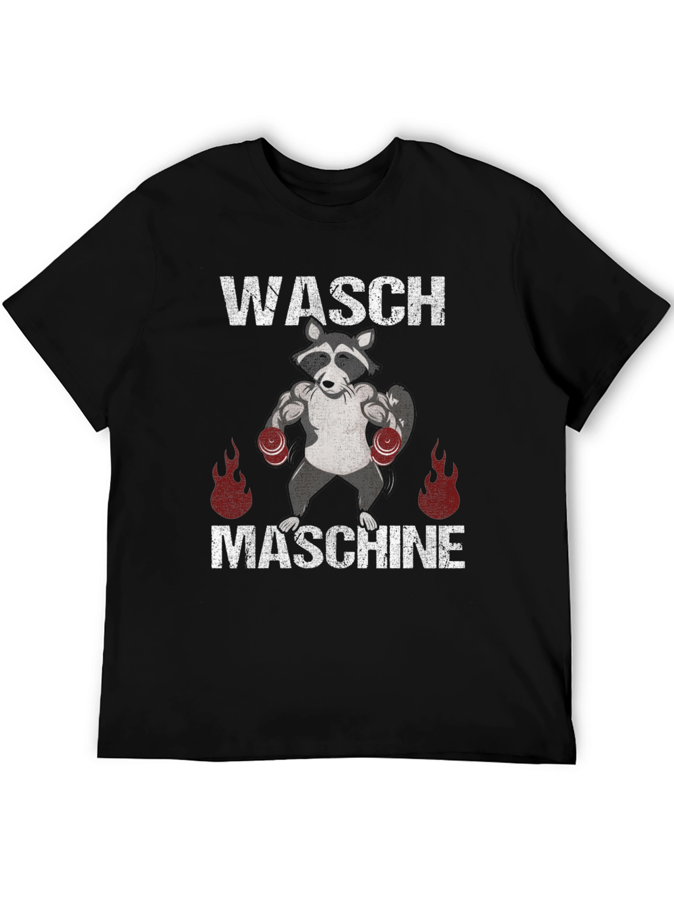 Waschmaschine Raccoon Boxing T-Shirt