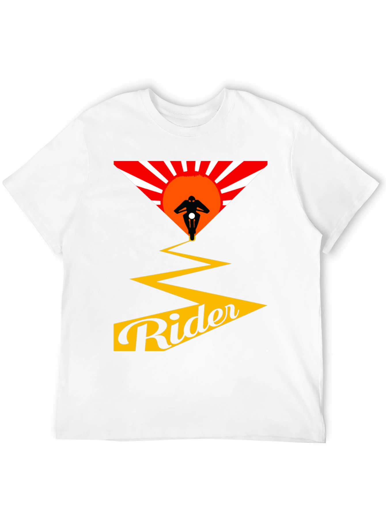 Mens Rider Graphic Tee - Motorcycle Adventure Shirt