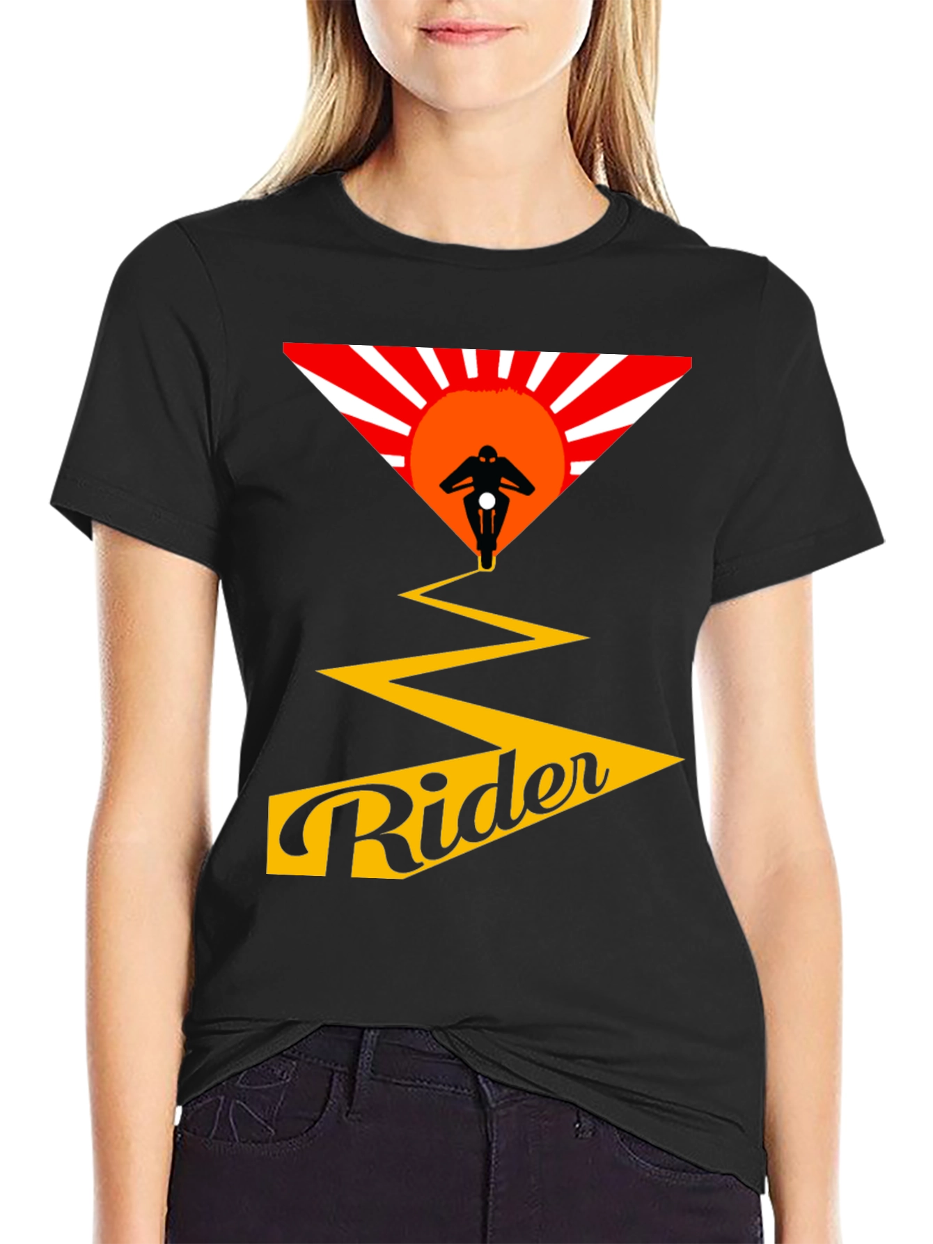 Mens Rider Graphic Tee - Motorcycle Adventure Shirt