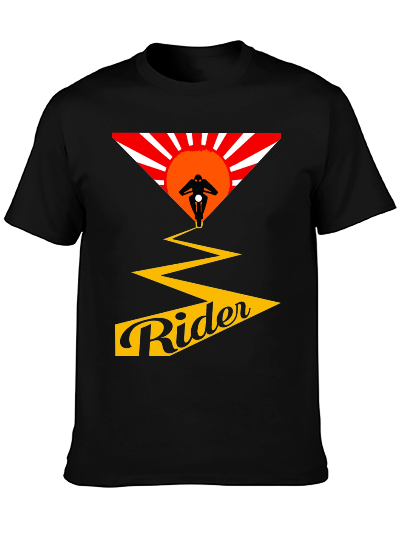 Mens Rider Graphic Tee - Motorcycle Adventure Shirt
