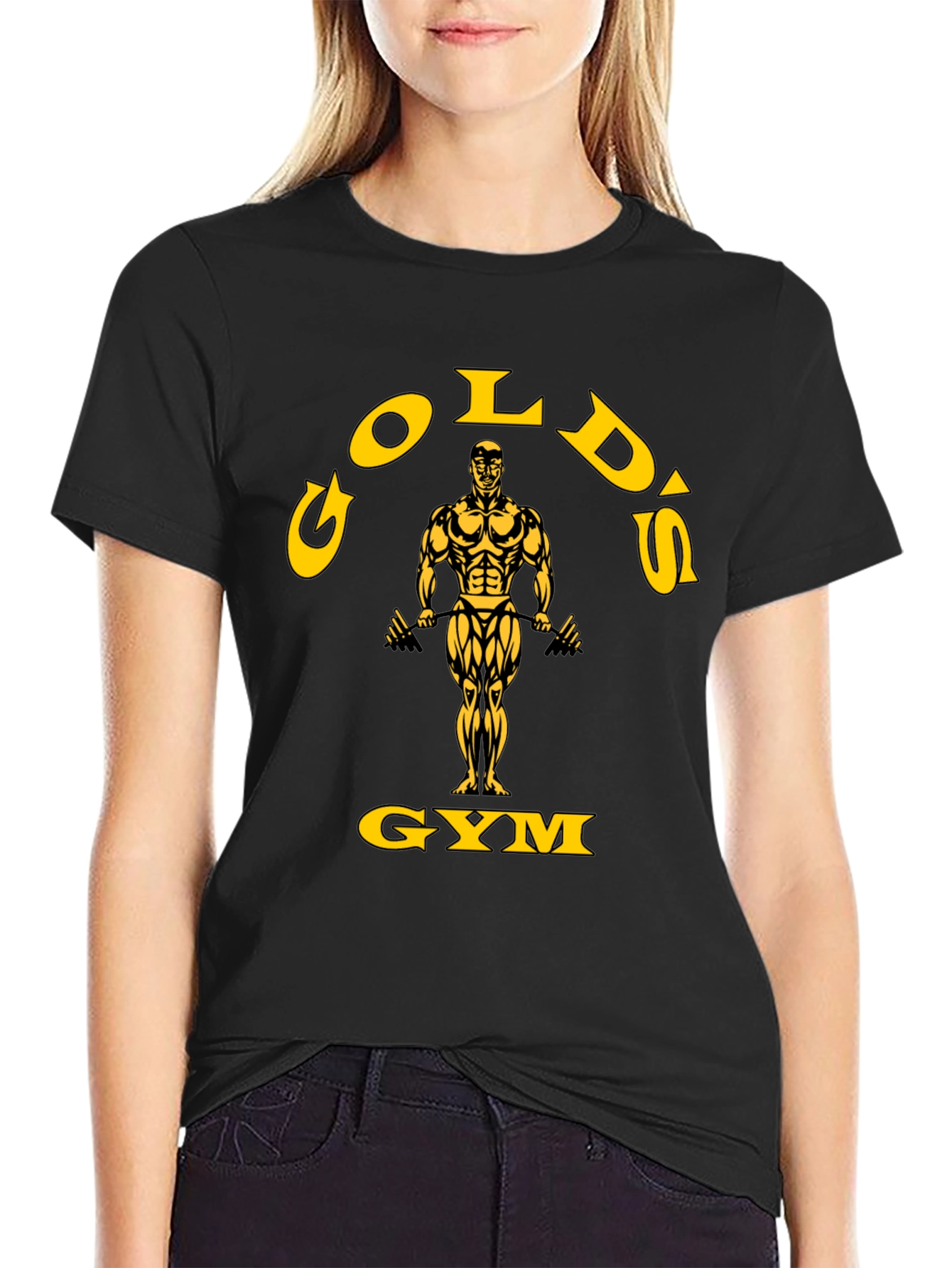 Golds Gym Black Graphic T-Shirt