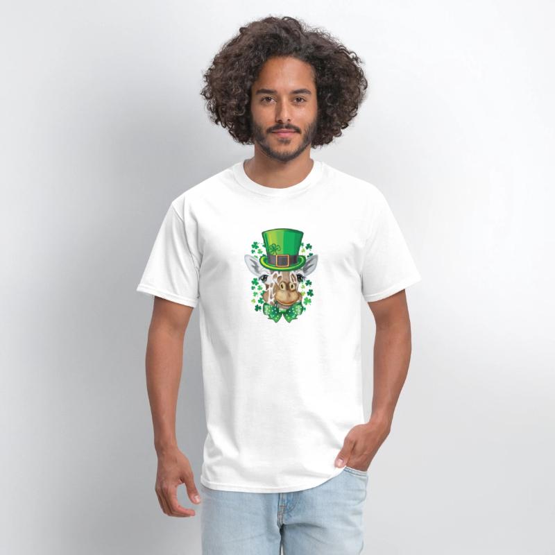 Giraffe Leprechaun St Patrick's Day Shamrock