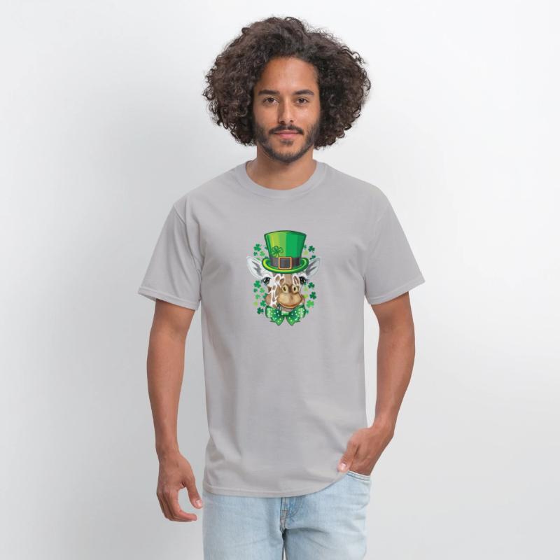 Giraffe Leprechaun St Patrick's Day Shamrock