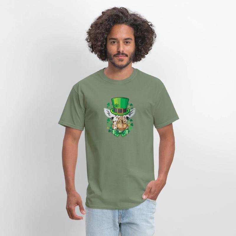 Giraffe Leprechaun St Patrick's Day Shamrock